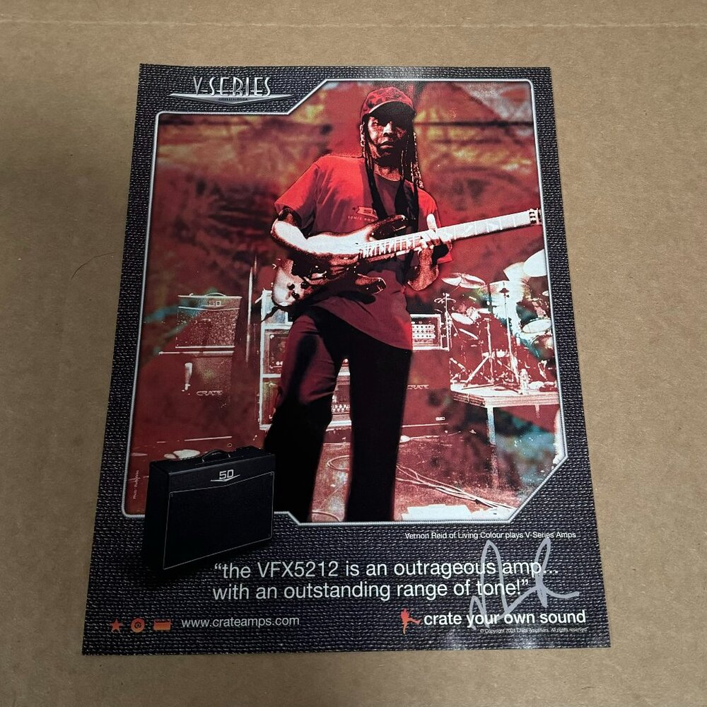 Vernon Reid of Living Colour - Crate Amps - 2005 Print Advertisement